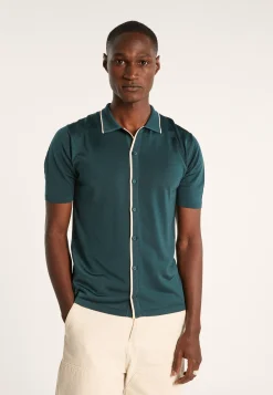 Montagut Short-sleeved shirt in Fil Lumière - Roman