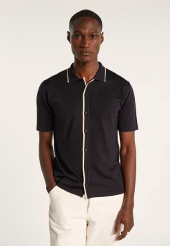 Montagut Short-sleeved shirt in Fil Lumière - Roman