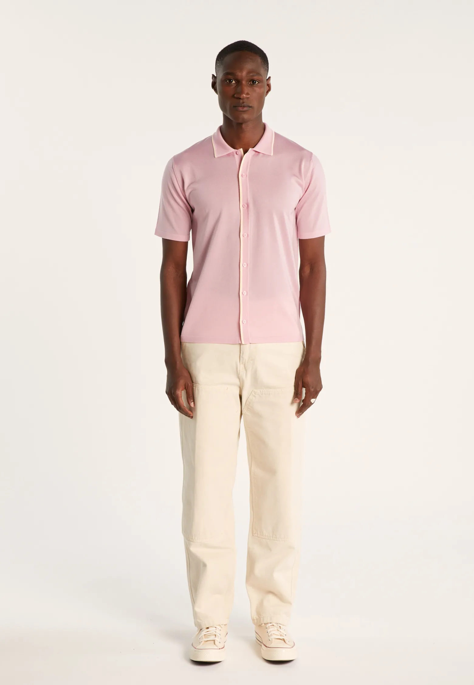 Montagut Short-sleeved shirt in Fil Lumière - Roman