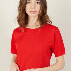 Montagut Short-sleeved T-shirt in Fil Lumière - Adeline