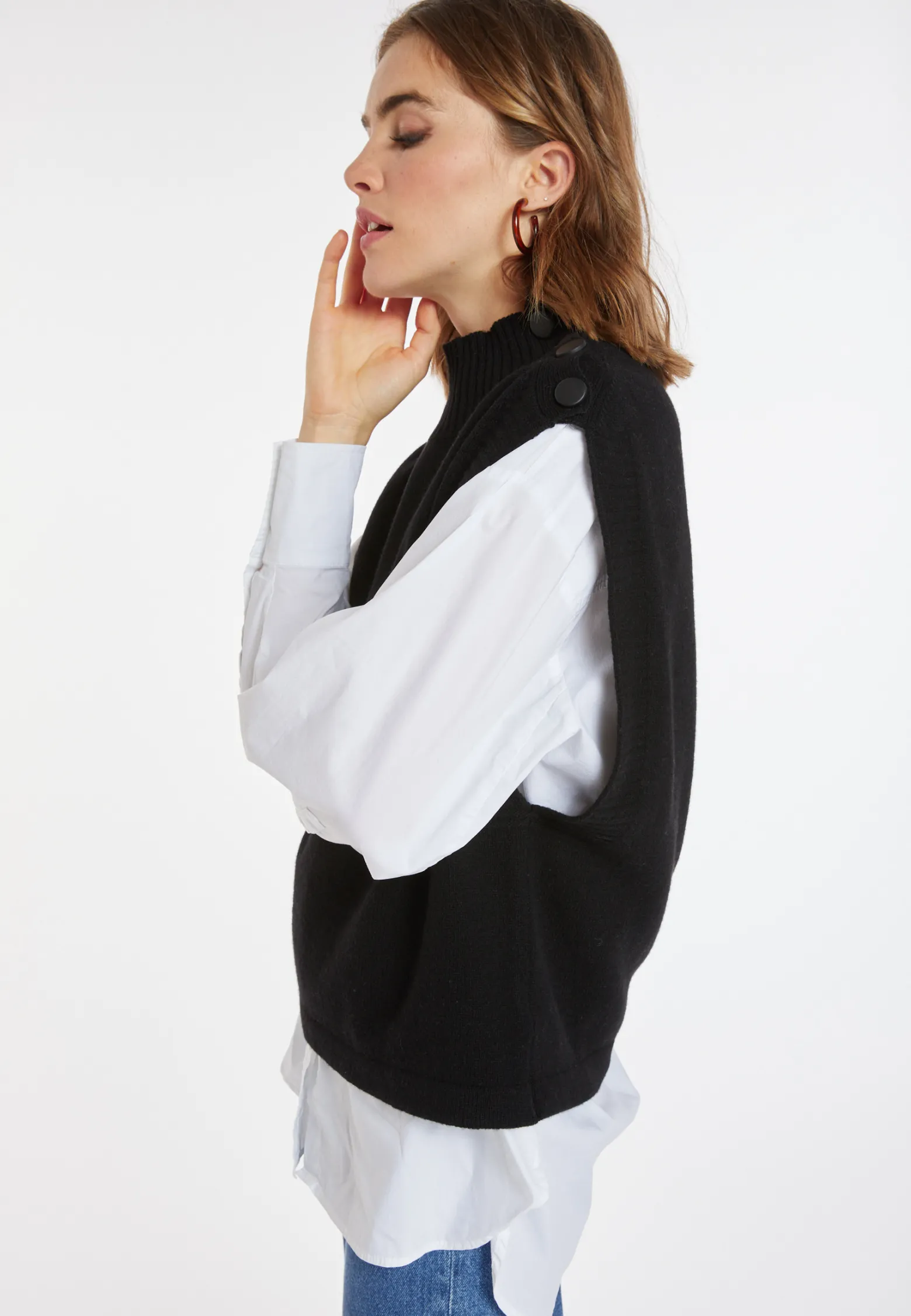 Montagut Sleeveless cashmere and wool sweater - Anika
