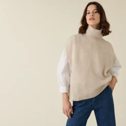 Montagut Sleeveless cashmere blend turtleneck sweater - Dalya