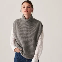 Montagut Sleeveless cashmere blend turtleneck sweater - Dalya