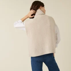 Montagut Sleeveless cashmere blend turtleneck sweater - Dalya