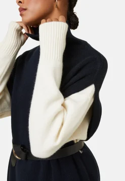 Montagut Sleeveless high neck tunic in wool and cashmere - Garance