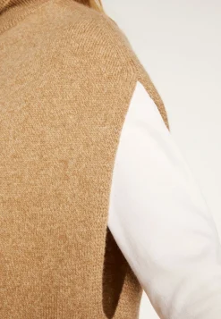 Montagut Sleeveless high neck tunic in wool and cashmere - Garance