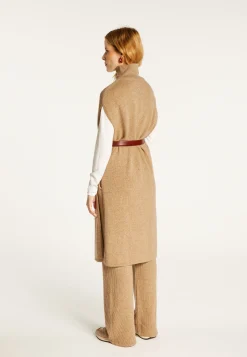 Montagut Sleeveless high neck tunic in wool and cashmere - Garance