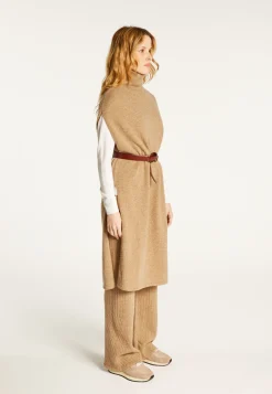 Montagut Sleeveless high neck tunic in wool and cashmere - Garance