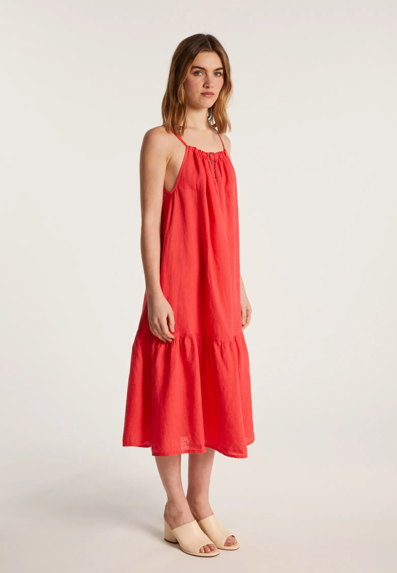 Montagut Sleeveless linen dress - Deborah