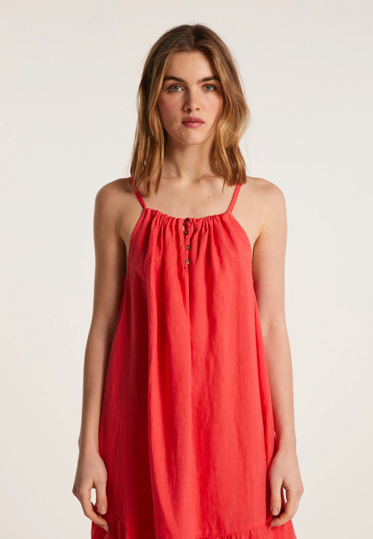 Montagut Sleeveless linen dress - Deborah