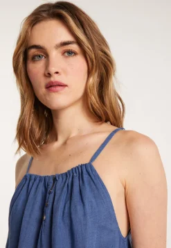 Montagut Sleeveless linen dress - Deborah