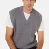 Montagut Sleeveless sweater in merino wool - Felipe