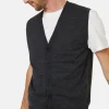 Montagut Sleeveless vest with logo in merino wool - Ernardo