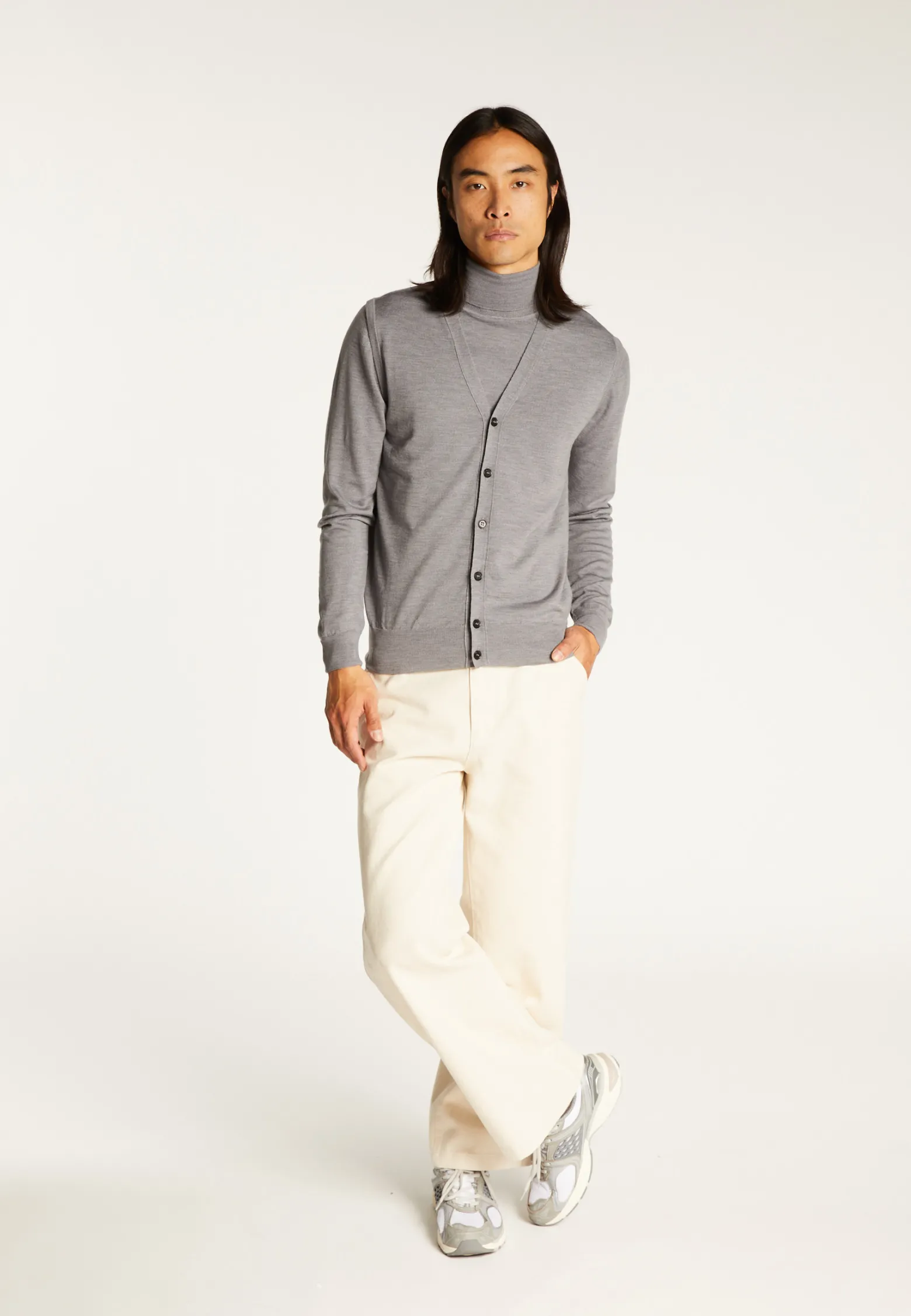 Montagut Sleeveless vest with logo in merino wool - Ernardo