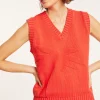 Montagut Sleeveless V-neck cotton sweater - Manon