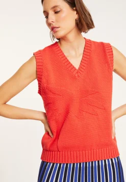 Montagut Sleeveless V-neck cotton sweater - Manon