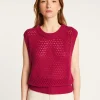 Montagut Sleeveless wool and cashmere sweater - Raven