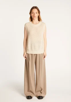 Montagut Sleeveless wool and cashmere sweater - Raven