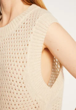 Montagut Sleeveless wool and cashmere sweater - Raven
