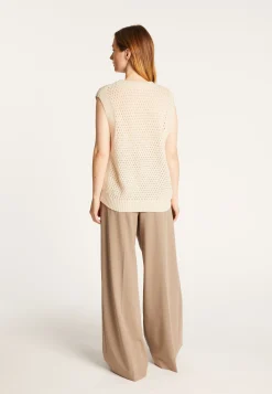 Montagut Sleeveless wool and cashmere sweater - Raven