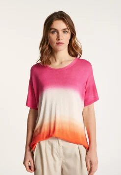 Montagut Slit T-shirt in viscose and silk - Nova Bis