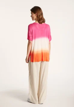 Montagut Slit T-shirt in viscose and silk - Nova Bis