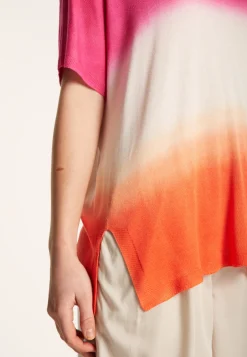 Montagut Slit T-shirt in viscose and silk - Nova Bis
