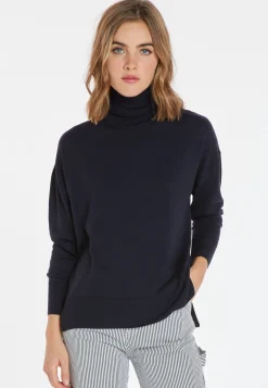 Montagut Slit turtleneck sweater in merino wool - Amy