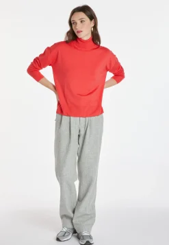 Montagut Slit turtleneck sweater in merino wool - Amy