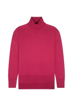 Montagut Slit turtleneck sweater in merino wool - Amy