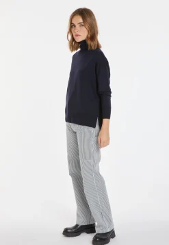 Montagut Slit turtleneck sweater in merino wool - Amy