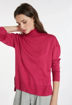 Montagut Slit turtleneck sweater in merino wool - Amy
