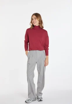 Montagut Slit turtleneck sweater in merino wool - Amy