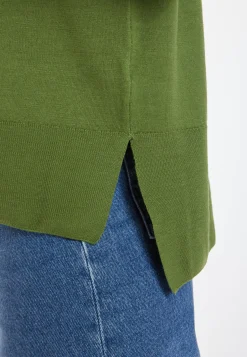 Montagut Slit turtleneck sweater in merino wool - Amy