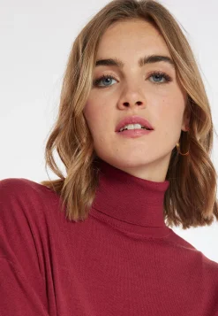 Montagut Slit turtleneck sweater in merino wool - Amy