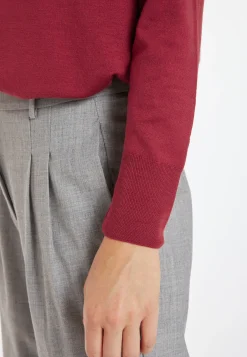 Montagut Slit turtleneck sweater in merino wool - Amy