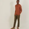 Montagut Slub linen button-down shirt - Blason