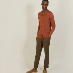 Montagut Slub linen button-down shirt - Blason