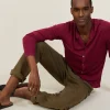 Montagut Slub linen button-down shirt - Blason