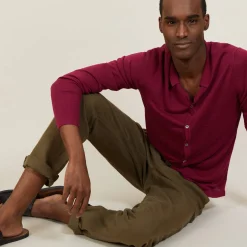 Montagut Slub linen button-down shirt - Blason