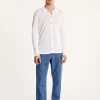 Montagut Slub linen button-down shirt - Blason