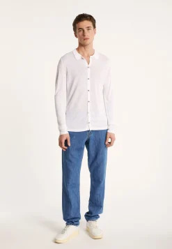Montagut Slub linen button-down shirt - Blason