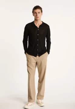 Montagut Slub linen button-down shirt - Blason