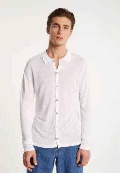 Montagut Slub linen button-down shirt - Blason