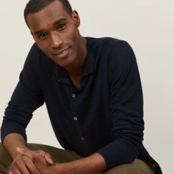 Montagut Slub linen button-down shirt - Blason