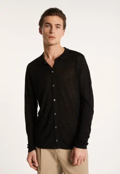 Montagut Slub linen button-down shirt - Blason