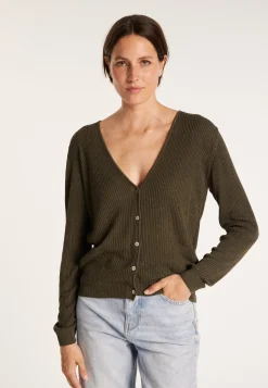 Montagut Slub linen cardigan with pockets - Beauté