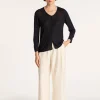 Montagut Slub linen cardigan with pockets - Bao