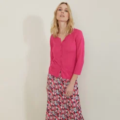 Montagut Slub linen cardigan with pockets - Bao
