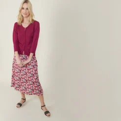 Montagut Slub linen cardigan with pockets - Bao